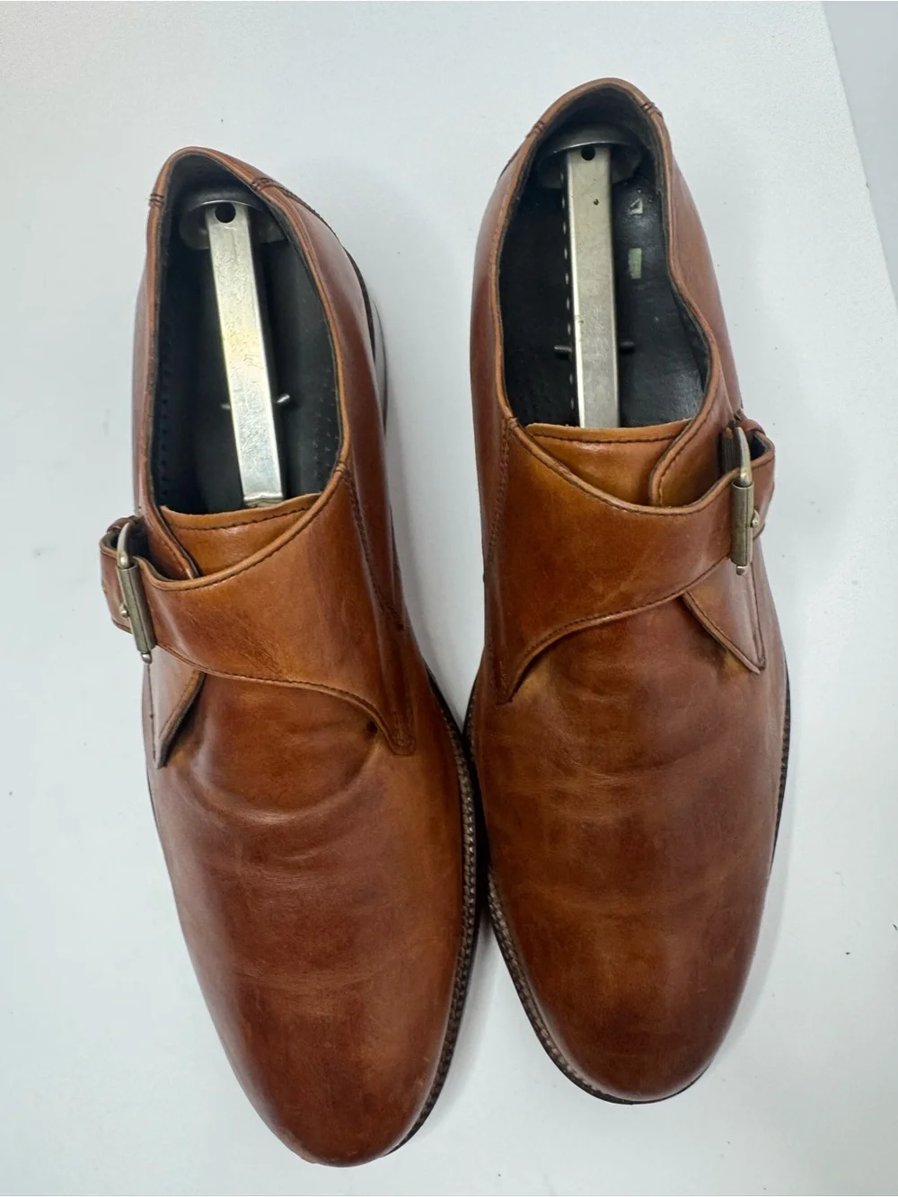 Cole Haan Brown Leather Single Monk Strap Men's Shoes Size 9M